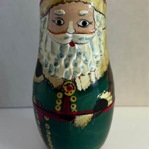 Traditional wooden stacking/nesting dolls